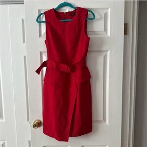 Banana Republic Vibrant Red Midi Dress